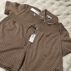 Sergio Tacchini Polo Shirt and Short Set (XL shirt, 2XL shorts) 100% Authentic